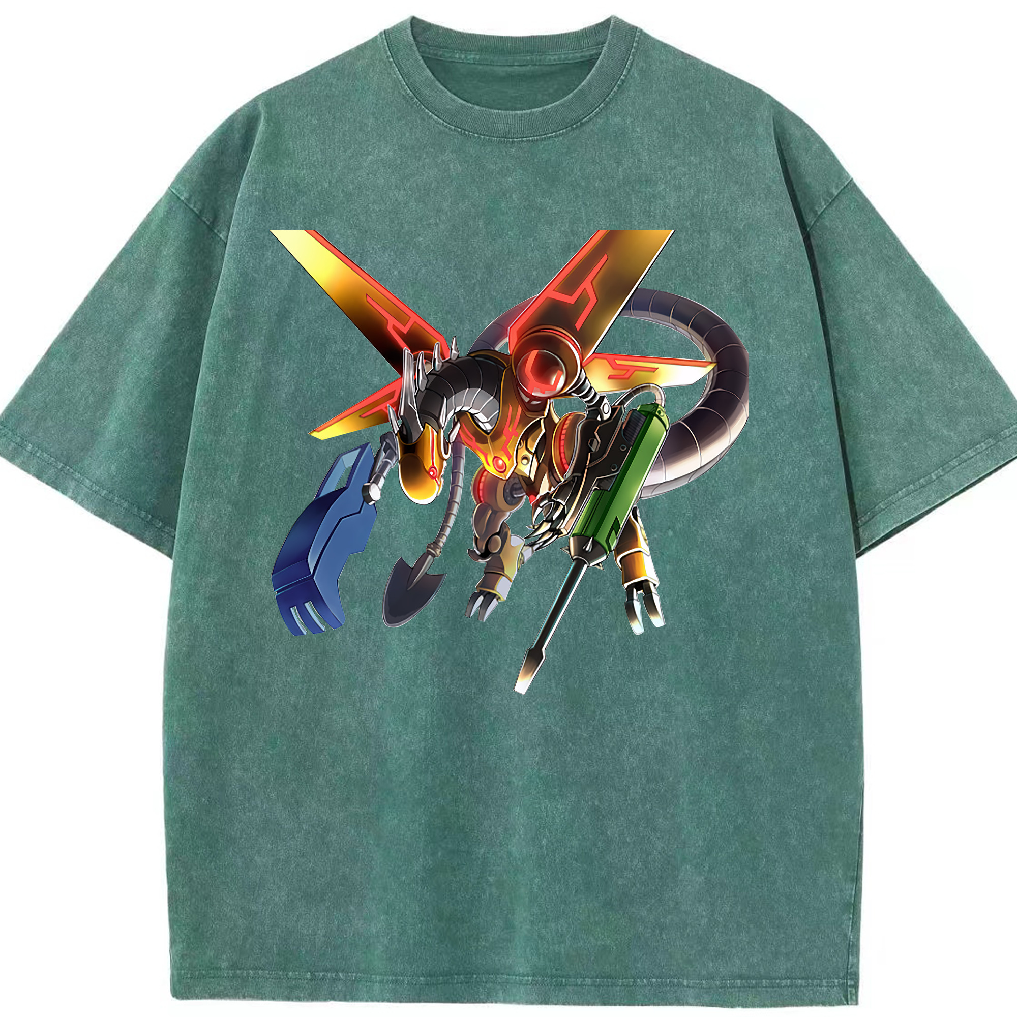 （画像用） 遊☆戯☆王 Yu-Gi-Oh! 綿100% ヴィンテージ風 半袖Tシャツ（フロントプリント）